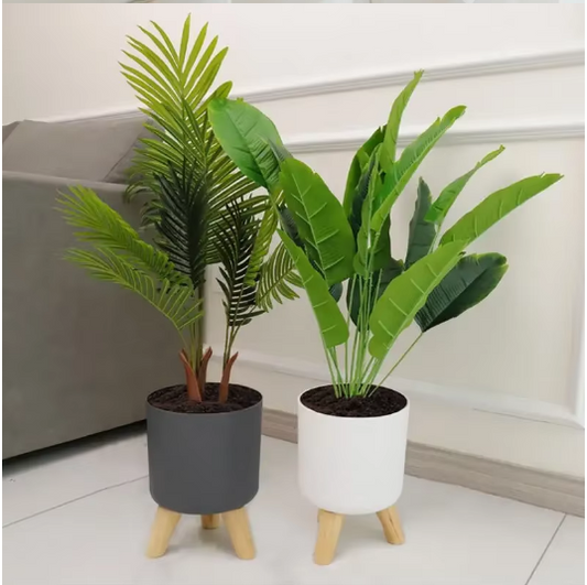 Decor Vase Elevé – Wooden Stand for Modern Elegance